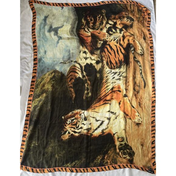 Delacroix Young Tiger Silk Scarf THE MET Metropolitan Museum of Art MMA - Picture 1 of 5